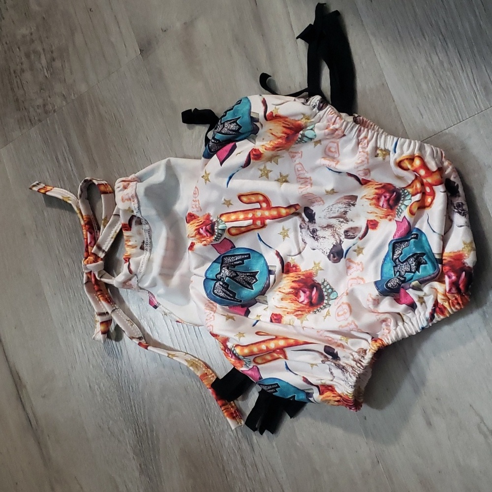 Fringe romper cattle cactus 6 To 12 Months Nwot - Picture 4 of 5